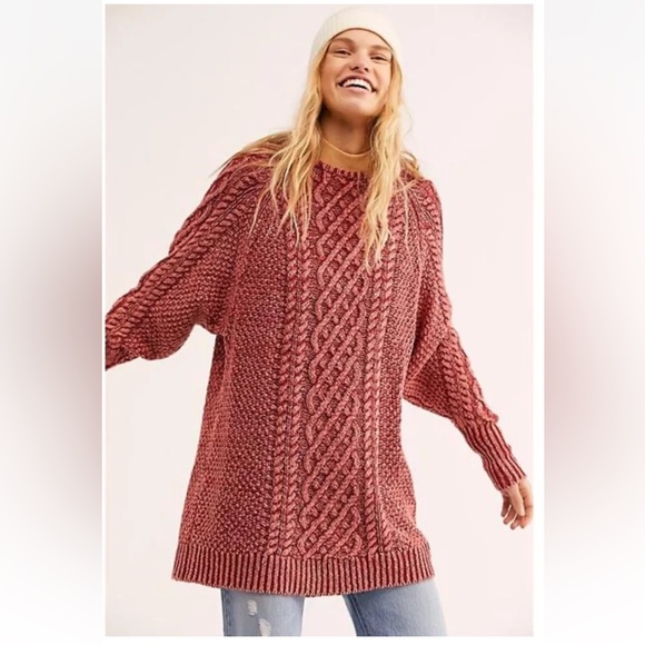 Free People On A Boat Sweater Dress Light Brown Cable Knit Long Sleeve Size
XS - Picture 6 of 15